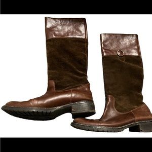Franco barbieri leather and suede boots.
